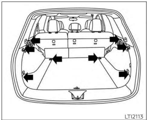 NISSAN Murano (2019) - Étapes pour déterminer la limite de charge correcte - 1