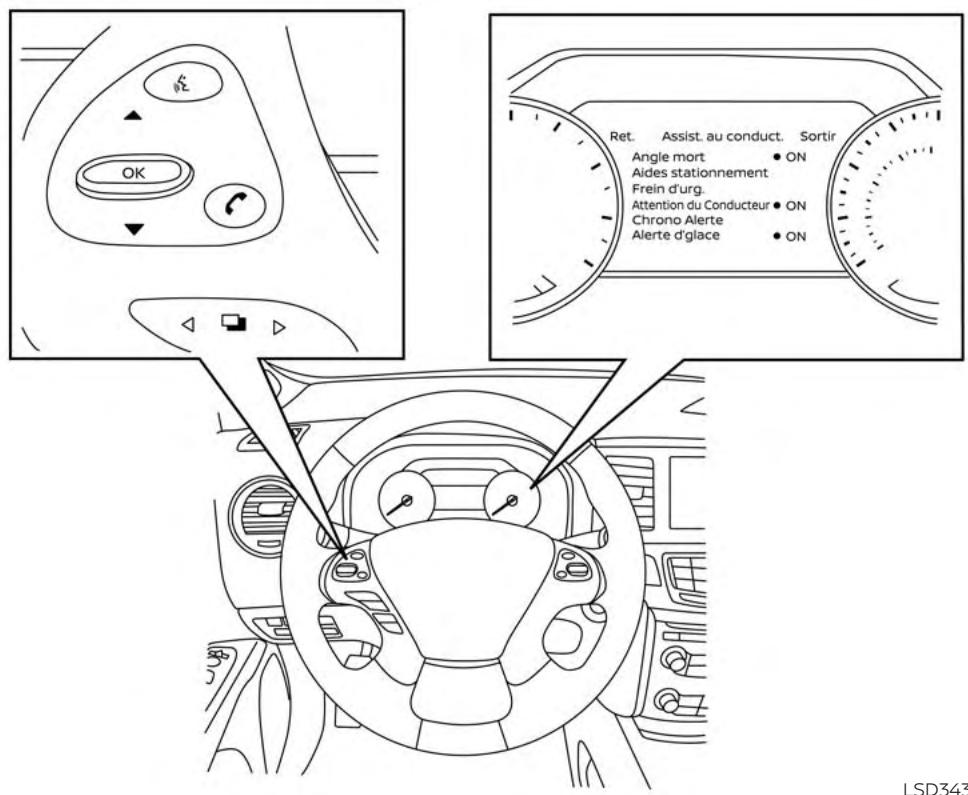 NISSAN Murano (2019) - FONCTIONNEMENT DU SYSTEMÉM D'AVERTISSEMENT SUR ANGLE MORT - 1