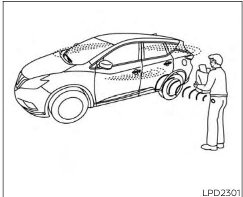 NISSAN Murano (2019) - PRECAUTIONS AU SUJET DU VERROUILAGE ET DU DEVERROUILAGE DES PORTIERES - 1