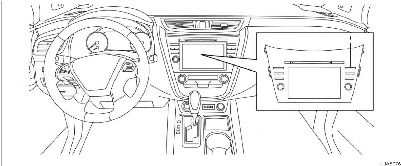 NISSAN Murano (2019) - CAMÉRA DE MARCHE ARRIÈRE (selon l'équipement) - 1