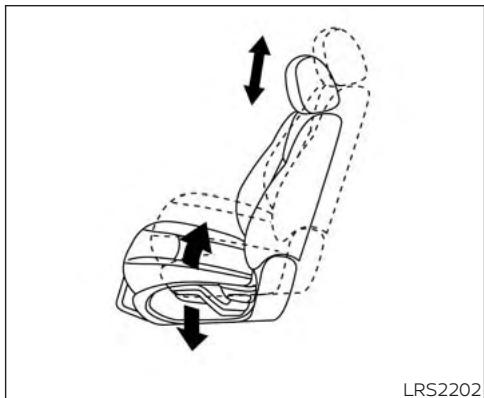 NISSAN Murano (2019) - RéGLAGE MANUEL DES SIEGES AVANT (selon l'equipement) - 3