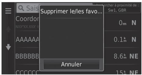 Honda Civic 10 (2017-2019) - Suppression de lieux favoris - 4