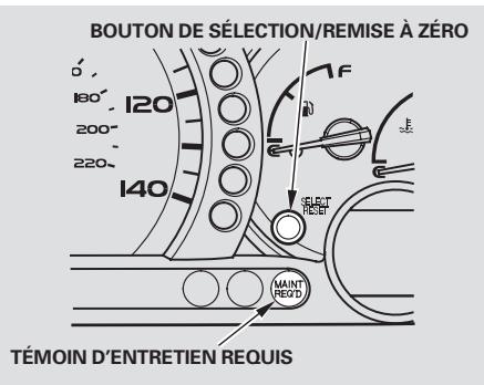Honda Pilot (2002-2006) - Témoin d'entretien requis - 1