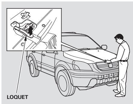 Honda Pilot (2002-2006) - Ouverture du capot - 2