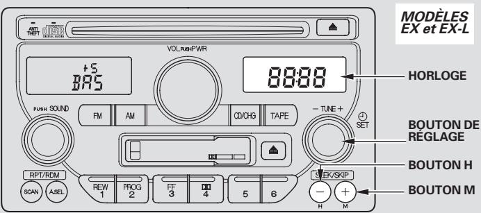 Honda Pilot (2002-2006) - Pour arreter la lecture d'une cassette - 3