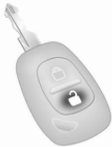 OPEL Vivaro A (2006-2014) - Déverrouillage avec la télécommande à 2 boutons - 1