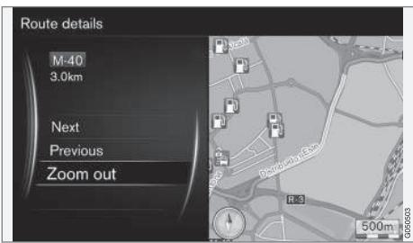 VOLVO Sensus (2017) - Informations détaillées concernant l'itinéraire - 1