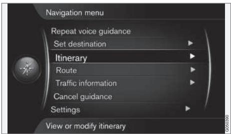 VOLVO Sensus (2017) - Navigation - itinéraire - 1