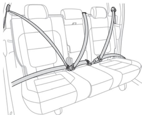 PEUGEOT Landtrek (2021-2024) - Ceintures de sécurité arrière - 2