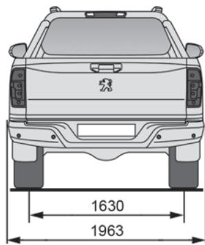 PEUGEOT Landtrek (2021-2024) - Dimensions (en mm) - 2