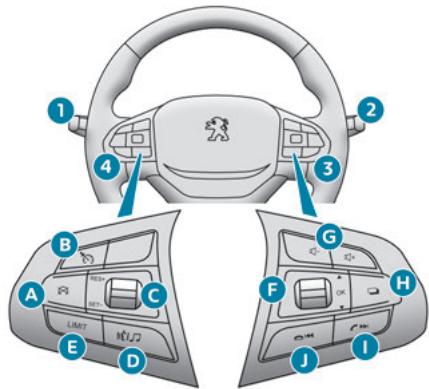 PEUGEOT Landtrek (2021-2024) - Commandes au volant - 1