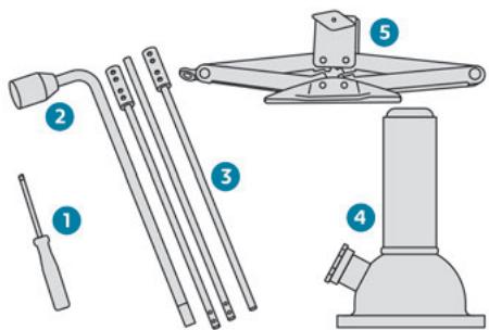 PEUGEOT Landtrek (2021-2024) - Détail des outils - 1