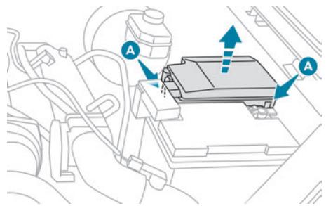 PEUGEOT Landtrek (2021-2024) - Accès aux fusibles   Moteur essence - 1