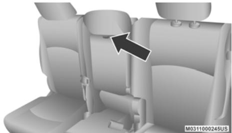 DODGE Journey (2020) - Dossier-accoudoir - siège de deuxieme rangée - 1