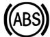 DODGE Journey (2020) - Témoin d'advertissement des freins antiblocage (ABS) - 1
