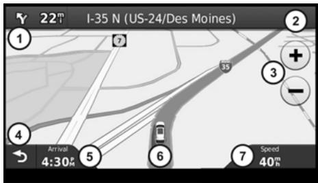 DODGE Journey (2020) - Utilisation de la carte de navigation - 1