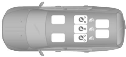 DODGE Journey (2020) - Places munies du système LATCH pour installer les ensembles de retenue pour enfants dans ce vehicule - 1