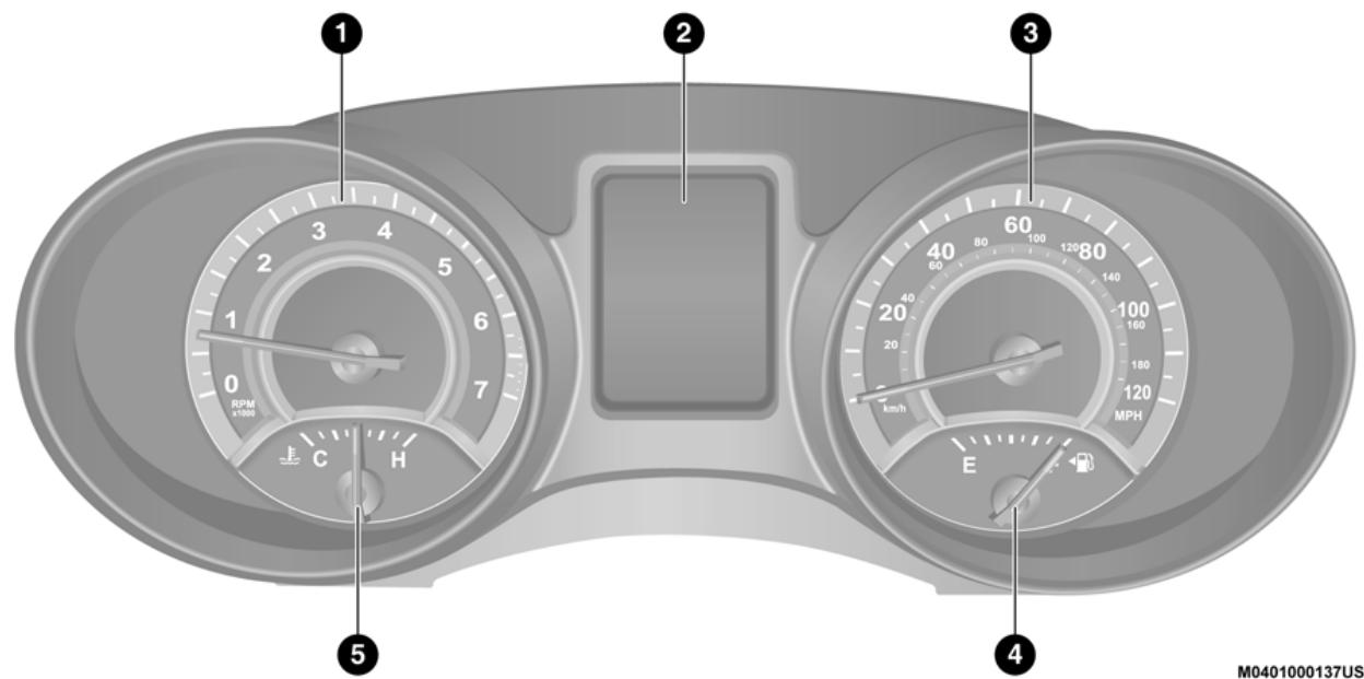 DODGE Journey (2020) - PRÉSENTATION DU TABLEAU DE BORD DE VOTRE VÉHICULE - 1