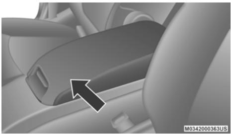 DODGE Journey (2020) - Compartment de rangement de la console centrale - 1