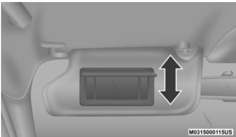 DODGE Journey (2020) - Miroirs de courtsolie avec éclairage - selon l'équiplement - 1