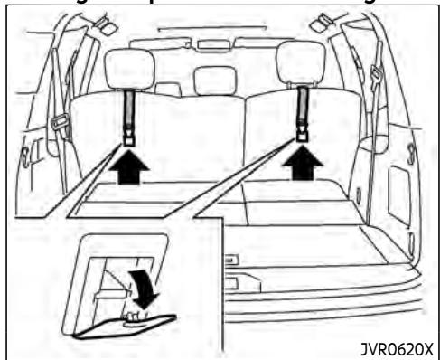 INFINITI QX80 (2021) - INSTALLATION D'UN DISPOSITIF DE RETENUE POUR ENFANT FACE À LA ROUTE À L'AIDE DU SYSTÈME LATCH - 6