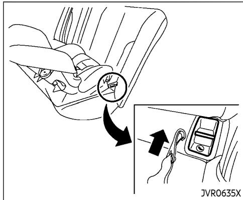 INFINITI QX80 (2021) - INSTALLATION D'UN DISPOSITIF DE RETENUE POUR ENFANT DOS À LA ROUTE À L'AIDE DU SYSTÈME LATCH - 1
