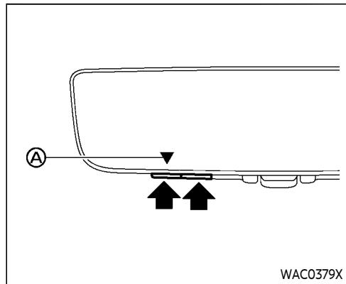INFINITI QX80 (2021) - UTILISATION DE LA COMMUNICATION BIDIRECTIONNELLE AVEC L'OUVRE-PORTE DE GA- RAGE - 1