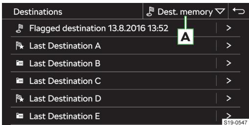 SKODA Kodiaq (2017-2021) - Listedesdestinationsenregistrées - 1