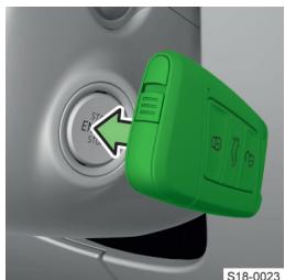 SKODA Kodiaq (2017-2021) - Le bouton de démarage ne démarre pas le vehicule, le système n'a pas reconnu la clé - 1