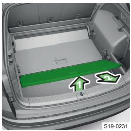 SKODA Kodiaq (2017-2021) - Réglage dans la position supérieure ou inférieure - 1