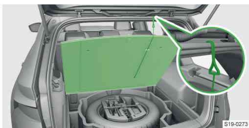 SKODA Kodiaq (2017-2021) - Revêtement de sol dans le coffre à bagages - 1