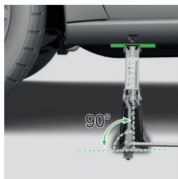 SKODA Kodiaq (2017-2021) - Positionner le cric et soulever le vehicule - 1