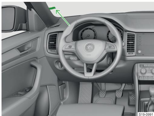 SKODA Kodiaq (2017-2021) - Porte-tickets de stationnement - 1