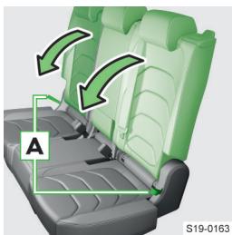 SKODA Kodiaq (2017-2021) - Rabattre les dossiers vers l'avant depuis l'habitacle - 1