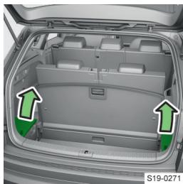 SKODA Kodiaq (2017-2021) - Ranger la plage arrêté sous le plancher de charge-ment variable - 1