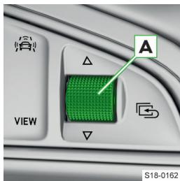 SKODA Kodiaq (2017-2021) - Afficher les fonctions à l'aide du volant multifonction - 1
