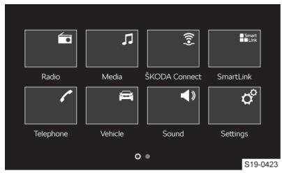 SKODA Kodiaq (2017-2021) - Menu MENU - 1