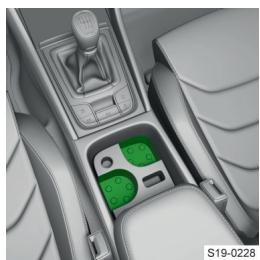 SKODA Kodiaq (2017-2021) - Porte-gobelets avant - 1