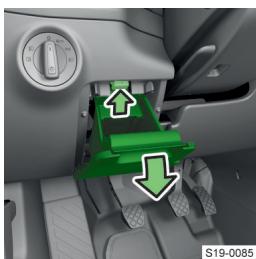 SKODA Kodiaq (2017-2021) - Accès aux fusibles - conduite à gauche - 1
