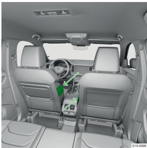 SKODA Kodiaq (2017-2021) - Poches de rangement dans la partie interieure du siège avant - 1