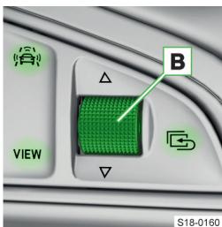 SKODA Kodiaq (2017-2021) - Fonctionnement à l'aide du volant multifonction - 2
