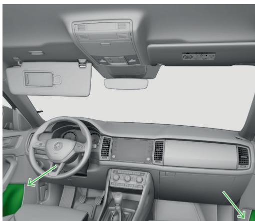 SKODA Kodiaq (2017-2021) - Porte-bouteilles dans le compartment de rangement de la portière avant - 1