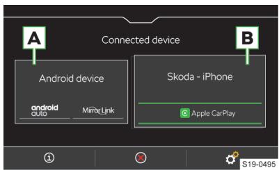 SKODA Kodiaq (2017-2021) - Menu principal SmartLink - 1