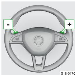 SKODA Kodiaq (2017-2021) - Changement de vitesses manuel à l'aide des bas-cules sur le volant - 1