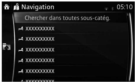 MAZDA 6 GJ - Recherche d'un POI (point d'intérêt) par catégories - 5