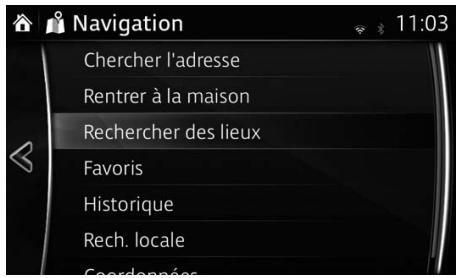 MAZDA 6 GJ - Recherche rapide d'un POI (point d'intérêt) - 1