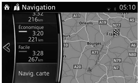 MAZDA 6 GJ - Vérifications des réglages de votre itinéraire et accès aux fonctions relatives à l'itinéraire - 3