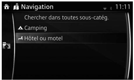 MAZDA 6 GJ - Recherche d'un POI (point d'intérêt) par catégories - 4