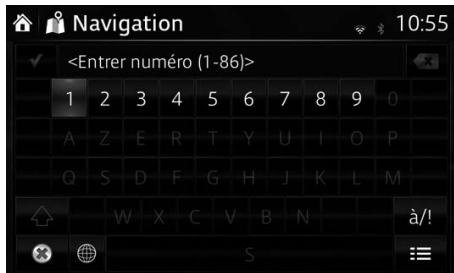 MAZDA 6 GJ - Saisir une adresse - 8