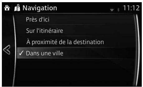 MAZDA 6 GJ - Recherche d'un POI (point d'intérêt) par catégories - 2
